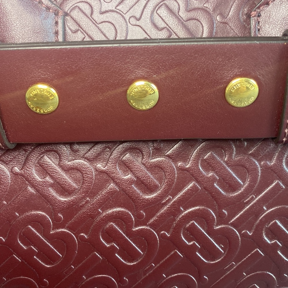 Burberry Small Monogram Leather Triple Stud Belt Bag - Picture 9 of 16